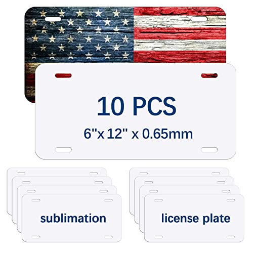 10 PCS Sublimation License Plate Blanks 6