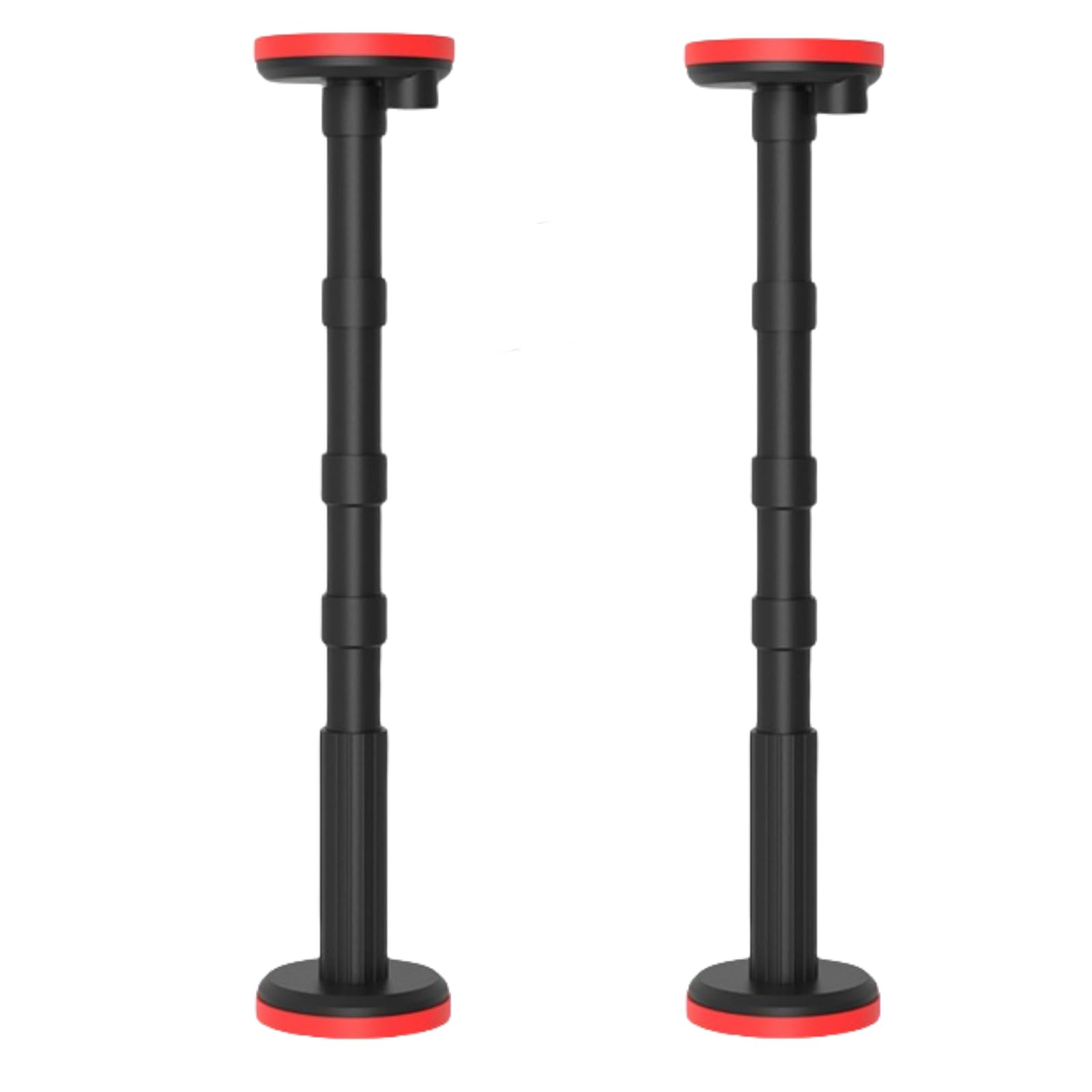 Lot de 2 barres de support télescopiques - Système de support réglable - Double prise - Barres de support réglables - Charge maximale : 200 kg - Barre de levage d'armoire de 18 à 60 cm - Convient pour