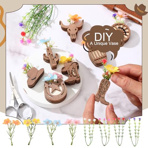 Set de 8 imanes mini jarrón western para nevera miniatura 3
