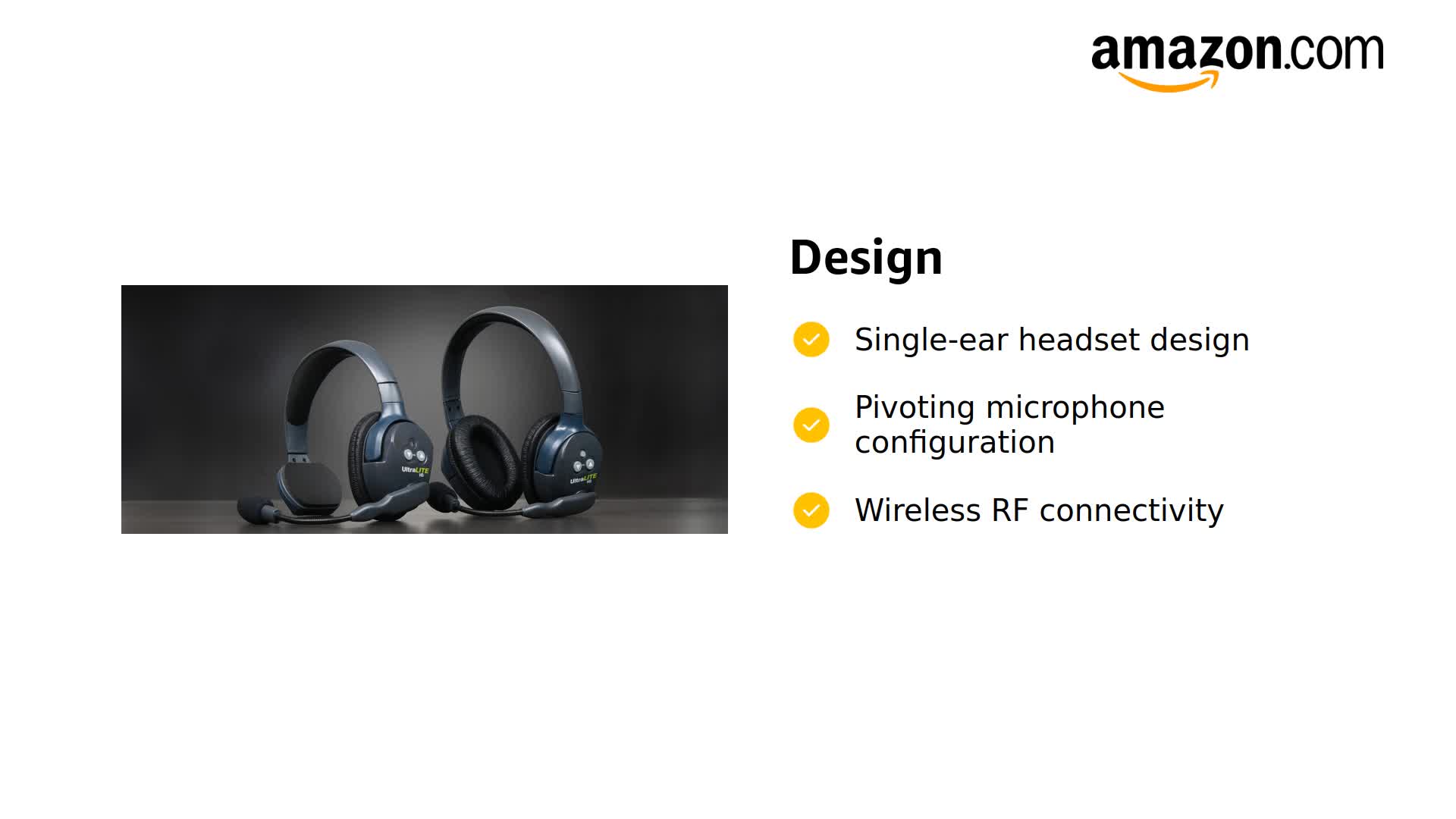 Amazon.com: Eartec UL4S Ultralite Full Duplex Wireless Headset