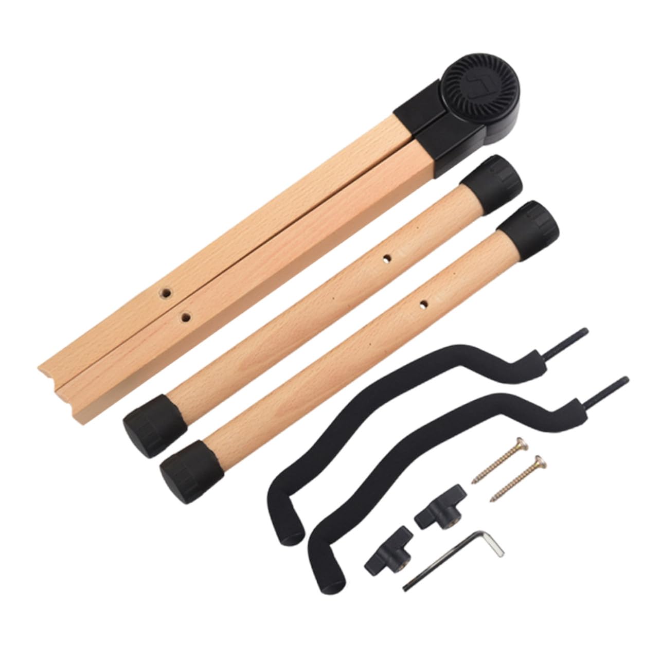 Faltbarer Gitarrenständer Braun für Gitarre und Ukulele