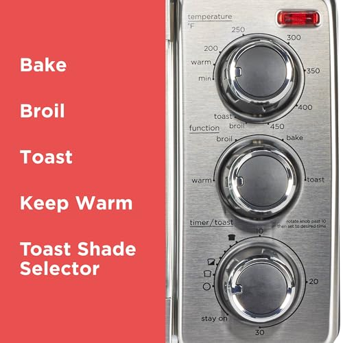 BLACK+DECKER 4-Slice Convection Oven TO1313SBD の商品画像 4