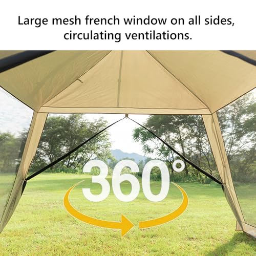Carpa para camping con sombra solar, gran espacio miniatura 5