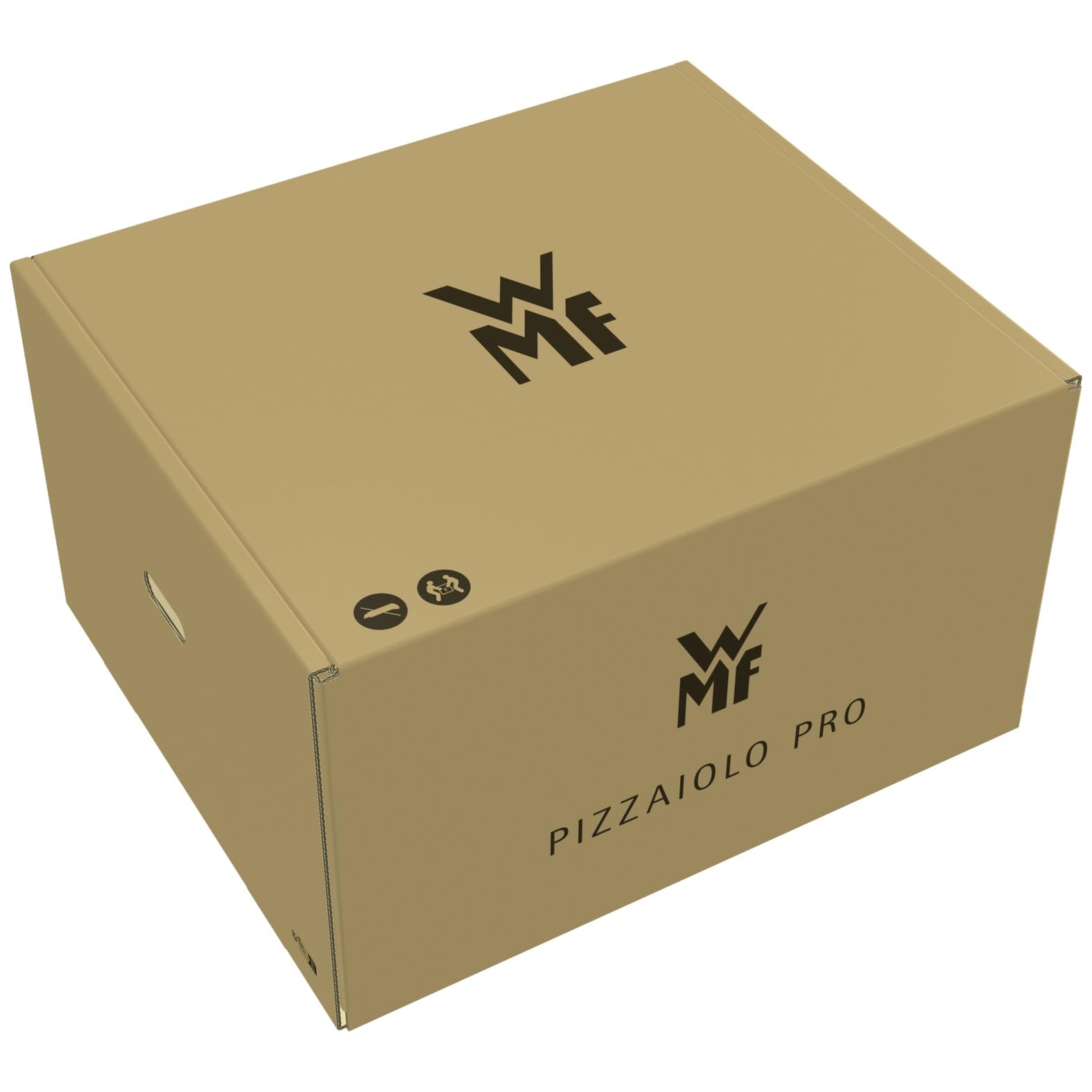 WMF Pizzaiolo Pro Pizzaofen, über 450°C Backtemperatur, großer Pizzastein (Ø 40 cm), automatische Drehmechanik, integrierte Temperaturüberwachung für perfekte Ergebnisse in 90 Sek., Gas Pizzaofen