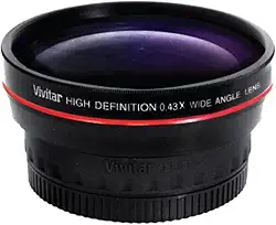Vivitar Lente grande angular profissional de 52 mm 0,43 X com macro