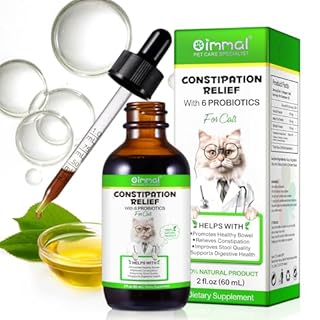 VOSIFSDIY Cat Constipation Relief, Liquid Drops Supports Laxative Relief, Cat Herbal Supplements, Stool Softener Laxative Constipation Relief, Chicken Flavour- 60ml / 2 fl.oz