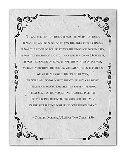 Charles Dickens, A Tale of Two Cities'It was the Best of Times, it was the Worst of Times.' Vintage...