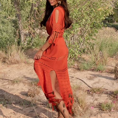 Vestido de playa calado transparente estilo ibicenco para mujer 4