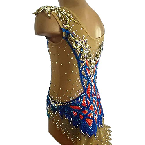 HGWBFB Ritmische Turnen Turnpakje Prestaties Meisjes Vrouwen Spandex Hoge Elasticiteit Mouwloze Professionele Competitie - Image 4