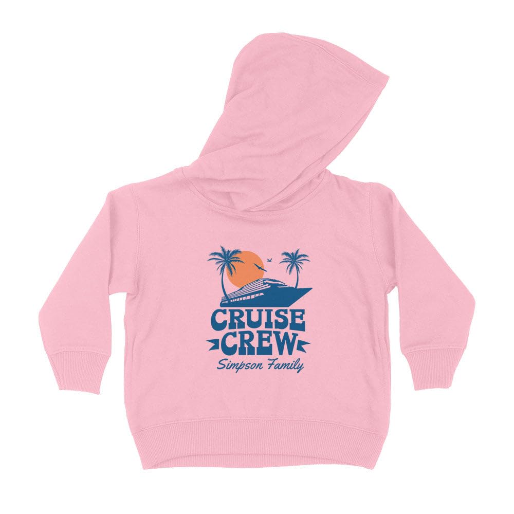 Cruise Crew Simpson Family Kids Hoodie Sweatshirt Toddler 4T Light Pink