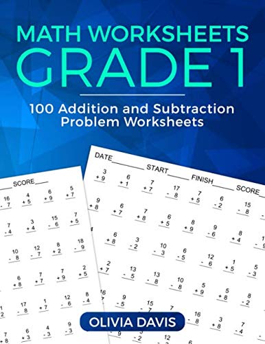 Math Worksheets Grade 1: 100 Addition and Subtraction Problem ...