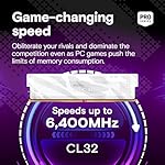 Crucial Pro DDR5 RAM 32GB Kit (2x16GB), 6400MHz CL32, Overclocking Desktop Gaming Memory, Intel XMP 3.0 & AMD Expo Compatible, White - CP2K16G64C32U5W - Image 2