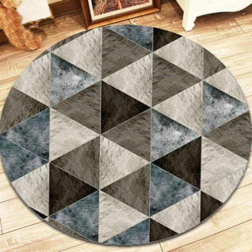 Tapis rond de style européen simple pour lit et salon