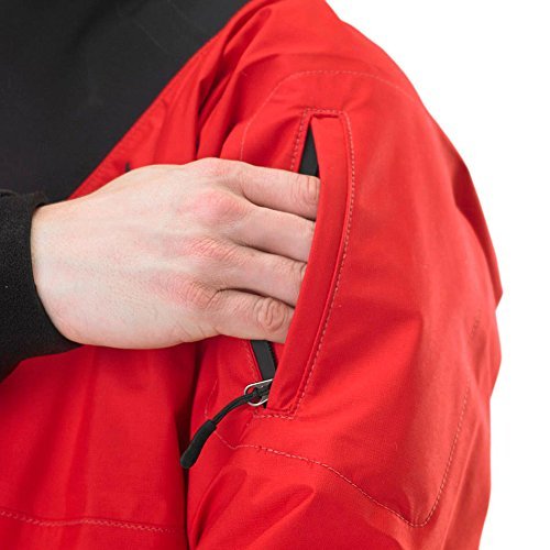 Stohlquist Amp Drysuit with Tunnel Drysuit (Fireball Red/Black, Medium)