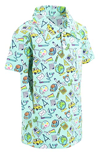 Image of Unique Baby Short Sleeve Collared Boys Polo Shirt, Toddler Kids Polo Shirts