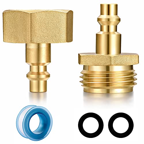 YELUN RV-Winter-Sprinkler-Systeme, Blowout-Stecker, Schnellverbindung, Luftkompressor, 1/4-Zoll-Adapter, passend für Gartenschlauch, Armatur für Wohnmobil, Wohnmobil und Sprinklersysteme YELUN RV-Winter-Sprinkler-Systeme, Blowout-Stecker, Schnellverbindung, Luftkompressor, 1/4-Zoll-Adapter, passend für Gartenschlauch, Armatur für Wohnmobil, Wohnmobil und Sprinklersysteme