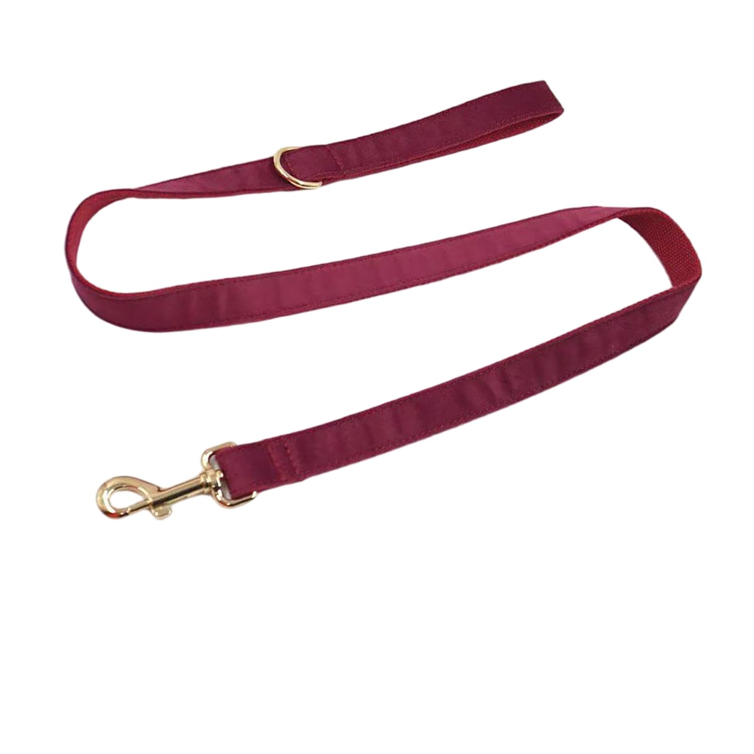 Dog Leash with Metal Clip, Multiple Colors, Width 0.79 inches, Length 3.6 feet, in the Same Color as the Collar(Claret, Match XS/S Size Collar)