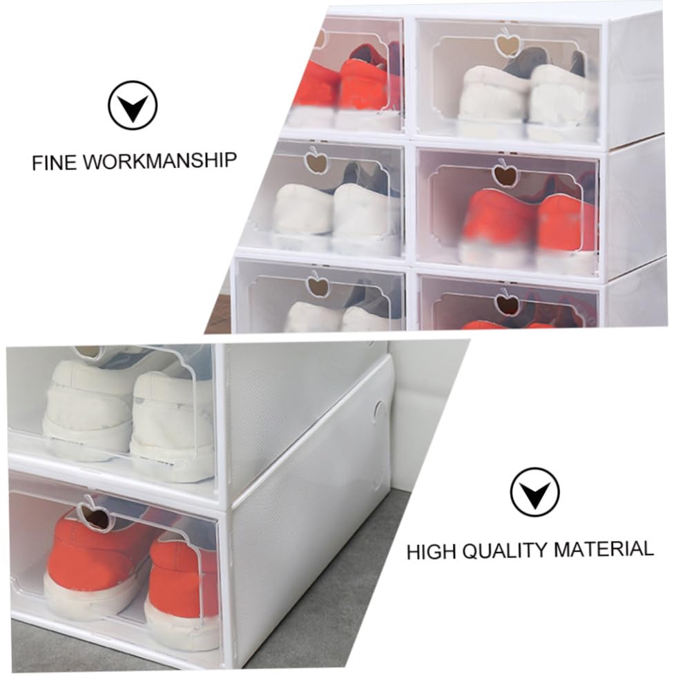 Boîte à Chaussures Transparente Pliable pour un Rangement Empilable