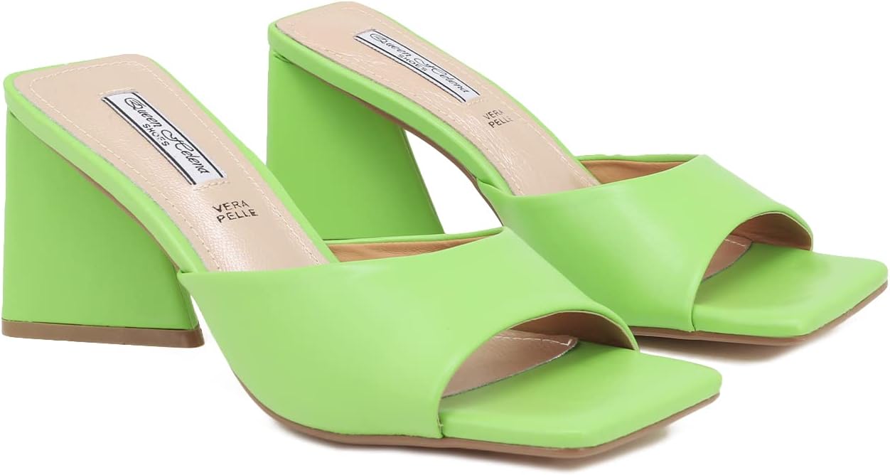 Mules à talons en simili - Doré - Femme - 8.00