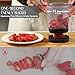 2-in-1 Detachable Fruit Slicer & Dicer, Stainless Steel Strawberry Slicer with Lid, Fruit Cutter with Push Plate for Banana Egg, Creative Cup Slicer, Must Have Vegetable Cutter Kitchen Gadget