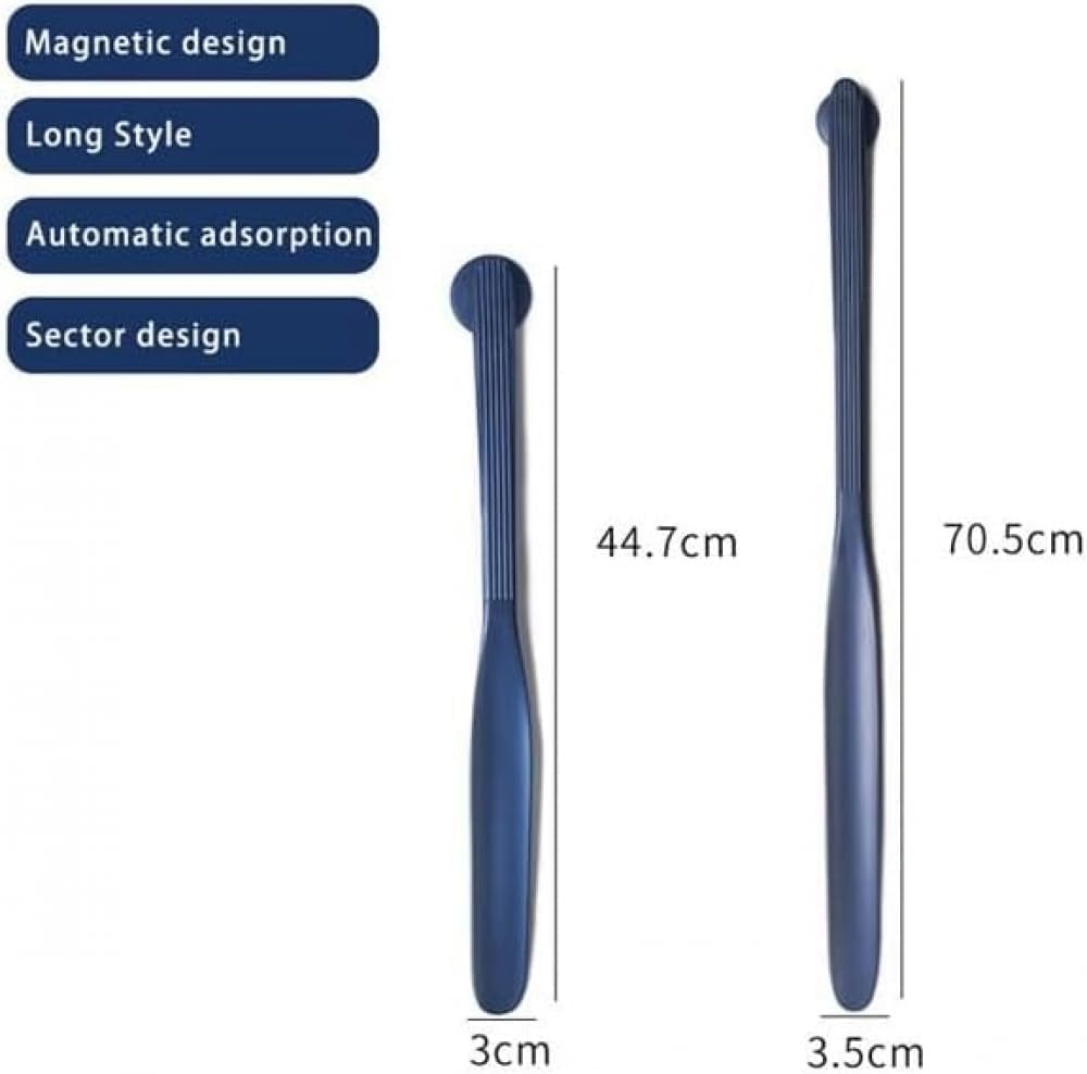 Calzador largo para calzado, cuerno profesional de mango largo, útil levantador de zapatos, cuchara magnética profesional, herramientas para el hogar, 44,7 cm, 15277 (B70,5 cm)