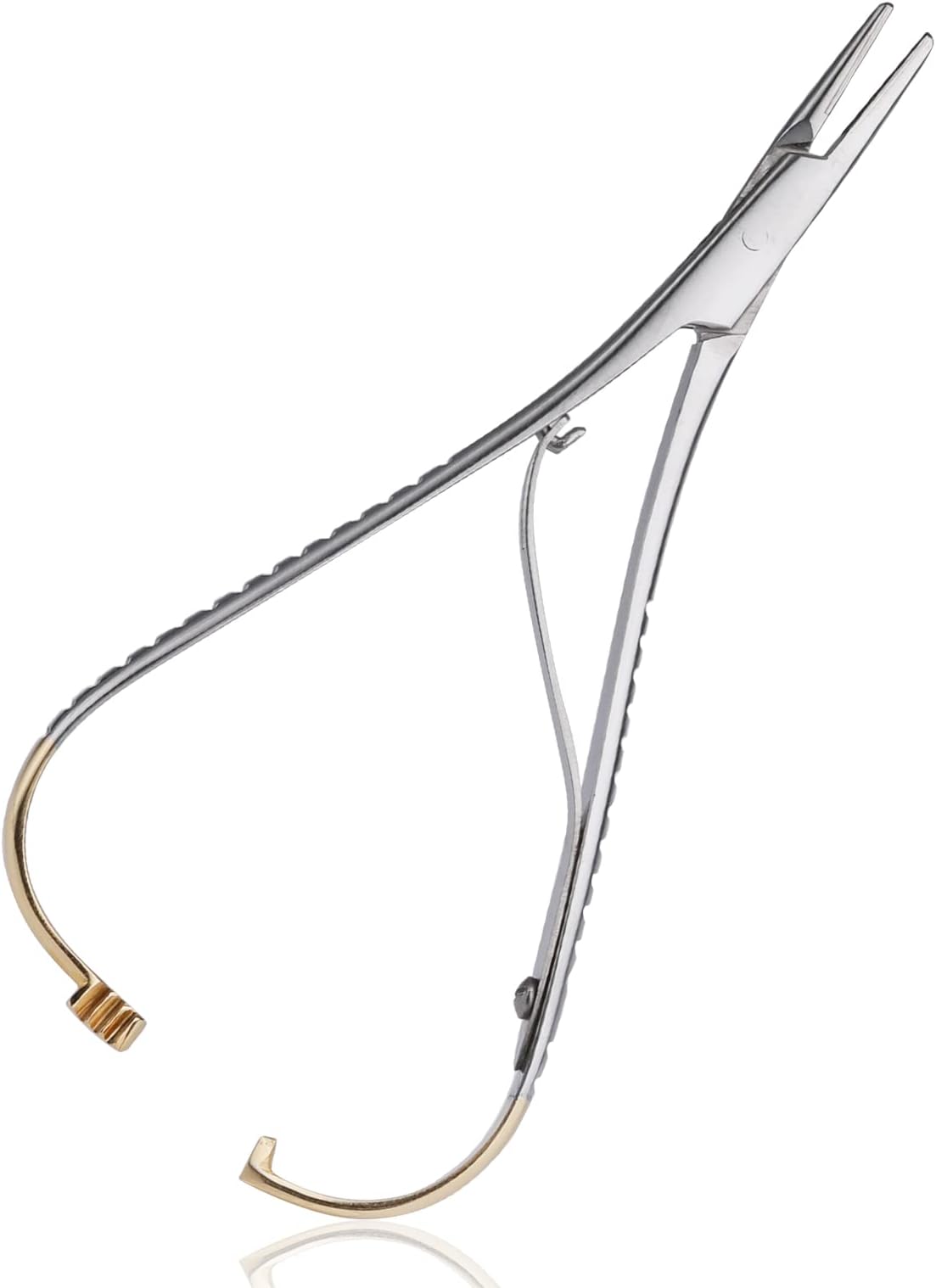 ANNWAH Dental Orthodontic Mathieu Pliers - Ligature Orthodontic Tool Stainless Steel Needle Holder Dental Pliers for Braces Elastic Ligatures Locking Elastic Placing Plier 14cm (5.5")