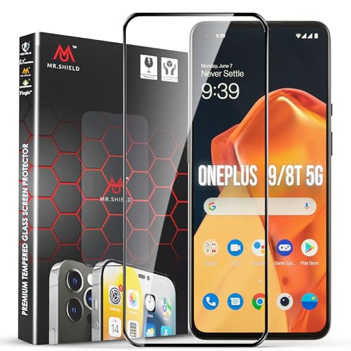 Image of Mr.Shield Top-Notch HD+ Tempered Glass Screen Protector Guard for OnePlus 9 / OnePlus 8T, Case Friendly [1 Pack]