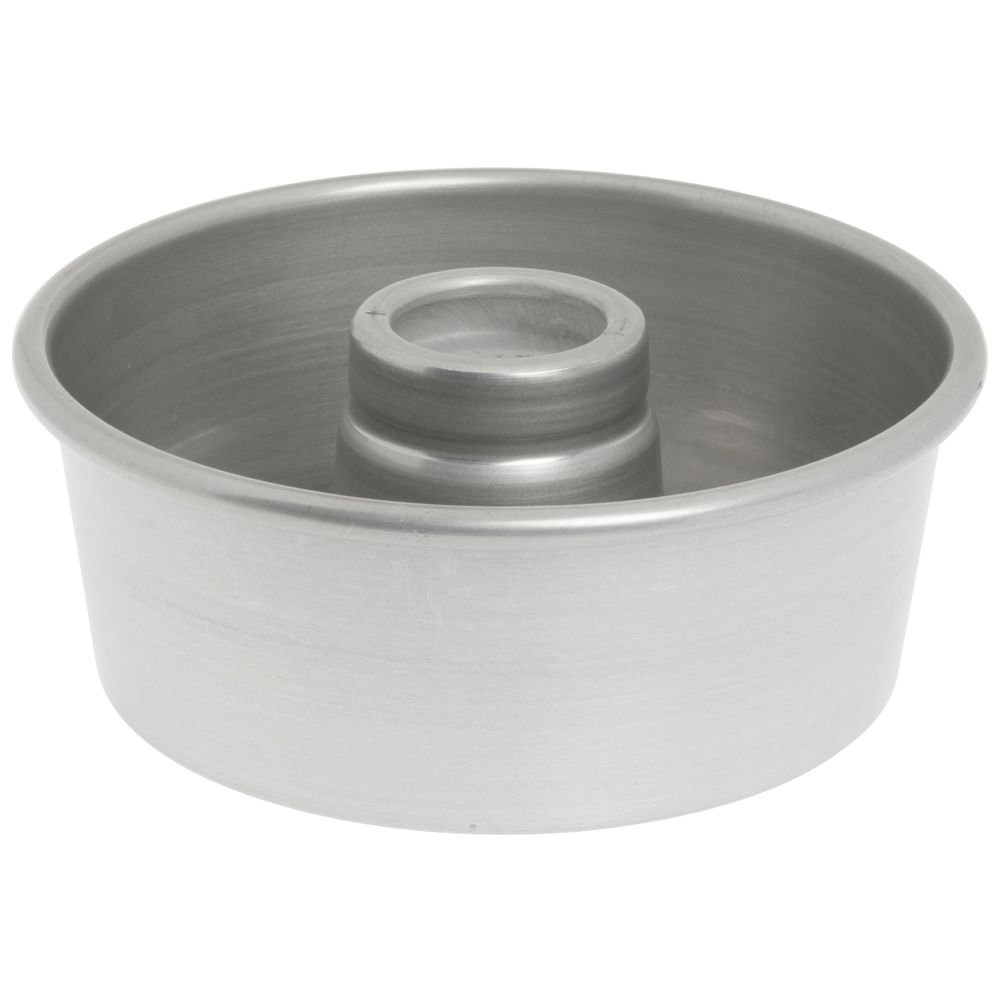Bundy Chicago Metallic Aluminum Angel Food Cake Pan with AMERICOAT® Glaze - 7 1/2"Dia x 3 1/16"D by Chicago Metallic Bakeware – 7.5 inches, Aluminum, Multicolor, Model 46535