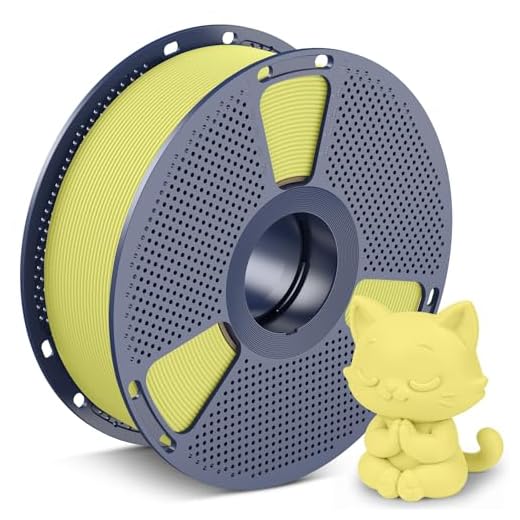 SUNLU High Speed PLA Classic 3D Filament 1.75mm,600mm/s High Toughness PLA Filament,Matte Texture No-Tangling,Fit Most FDM Printers, Dimensional Accuracy +/- 0.02mm, 1kg Spool,(Lemon Yellow)