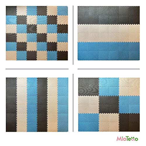 Miotetto Soft Non-Toxic Foam Baby Play Mat | Toddler Playmat | Colorful Jigsaw Puzzle Play Mat | 36 Squares Foam Floor Mats For Kids & Babies | Eva Foam Interlocking Tiles For Gym, Nursery, Playroom #TOP3