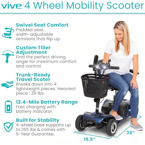 Vive 4 Wheel Mobility Scooter