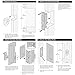 Privacy Pocket Door Lock with Pull, Wooden Sliding Door Handle for 1-3/8”Thickness Door Replace Old Or Damaged Pocket Door Hardware（Matt Black）