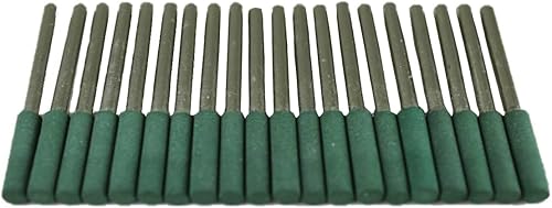 TEMO Herramienta giratoria de goma cilíndrica de 0.177 in (316 pulgadas), fresas de pulido con vástago de 0.118 in (18 pulgadas) para herramientas