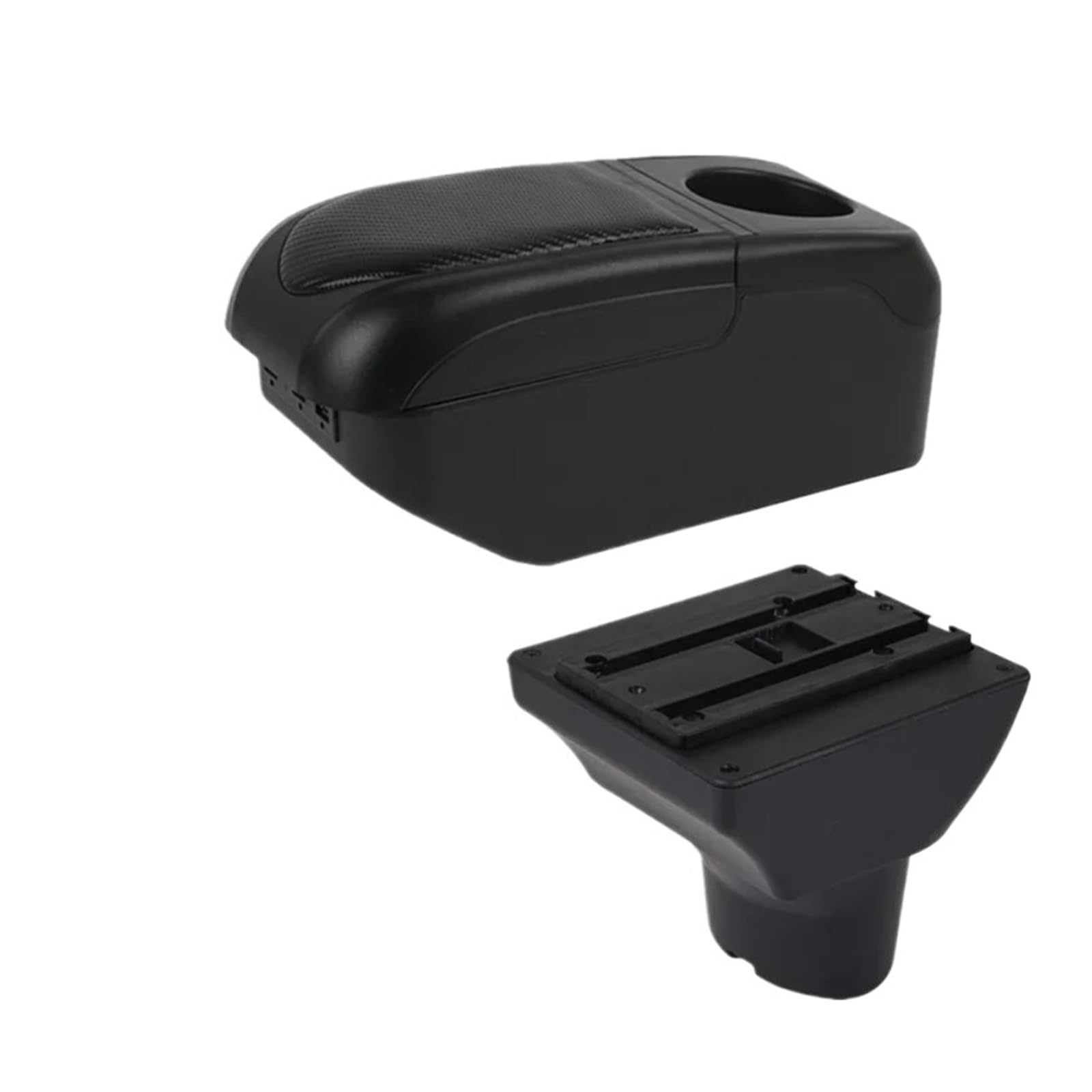 GBGWRMRYX Center Armrest Box For Hyundai For I20 2012 Car Armrest Box Dedicated Retrofit Interior Center Storage Box Accessories Arm Rest(S1 black-black 6USB)