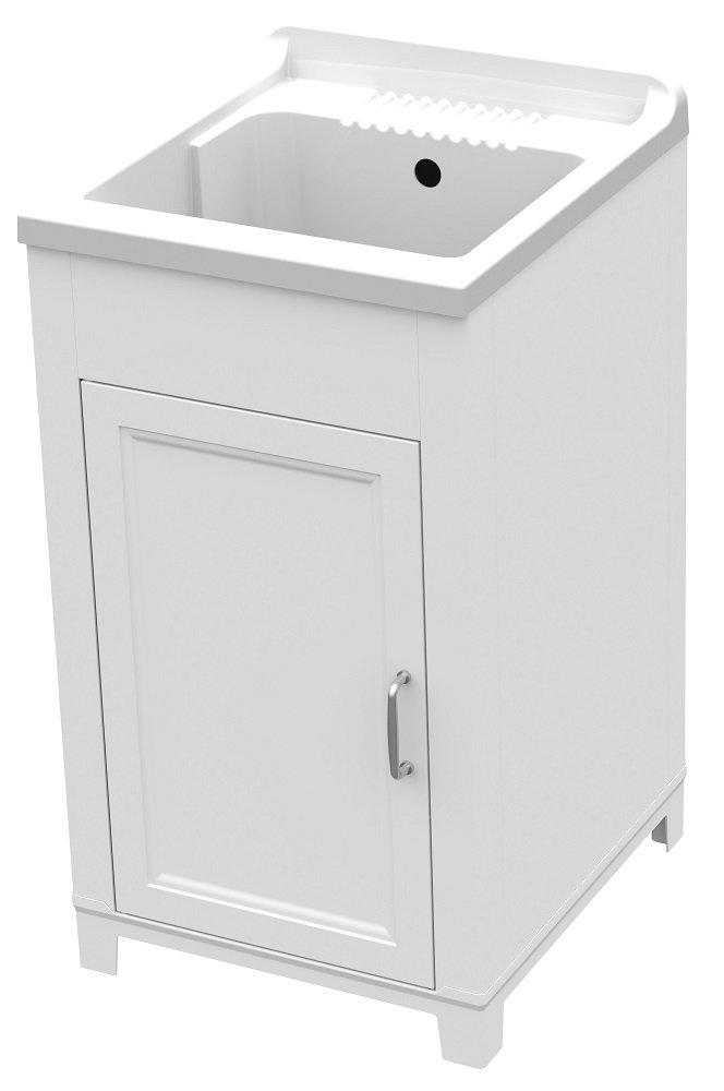 Salone-negozio-online KIT LAVATOIO RESINA ANTIACIDO 45X50X85H BIANCO
