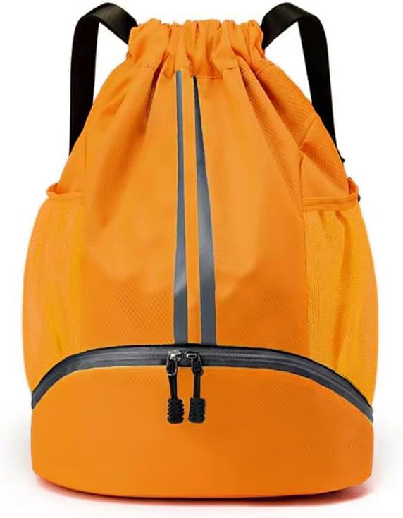 Image of Leosportz Sports Drawstring Bag Backpack for Men Women - Basketball Bag Gym Backpack Dedicated Shoe Compartment | Waterproof Large Space Gym Bag