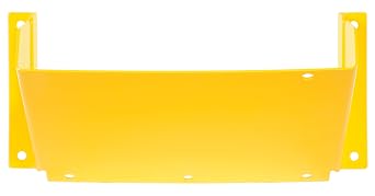 Vestil WC-H Steel Wheel Chock Holder 4 Mounting Holes 40 Lb. Capacity Yellow