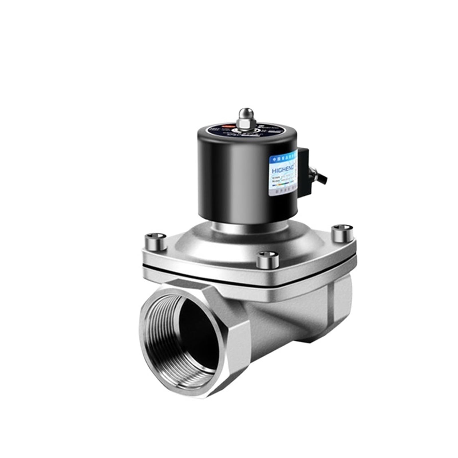 Válvula solenoide, Válvula Solenoide de acero inoxidable 2 "normalmente cerrada a prueba explosiones, válvula agua, Gas Natural for mina carbón químico 220(BSP_24VAC)