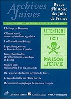 Archives Juives N43/1: Annees Trente, l'Emprise Sociale de l'Antisemitisme 2251694307 Book Cover