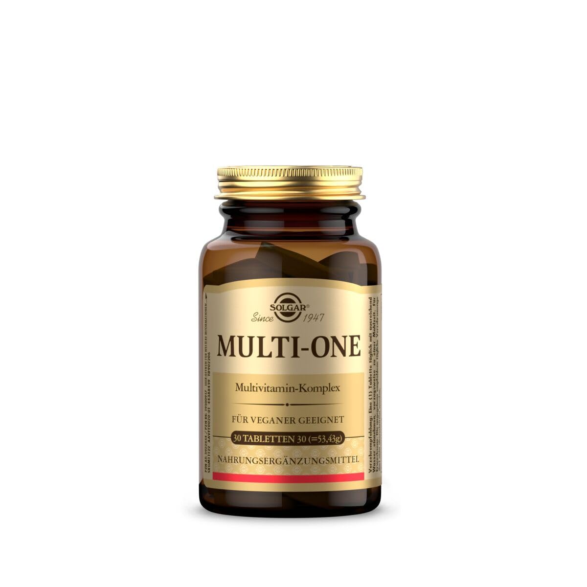 SOLGAR® Multi-one Multivitamin-Komplex - über 30 Mikronährstoffen - enthält 13 essenziellen Vitamine - mit Acerola, Hagebutte und Brunnenkresse - 30 Tage Vorrat