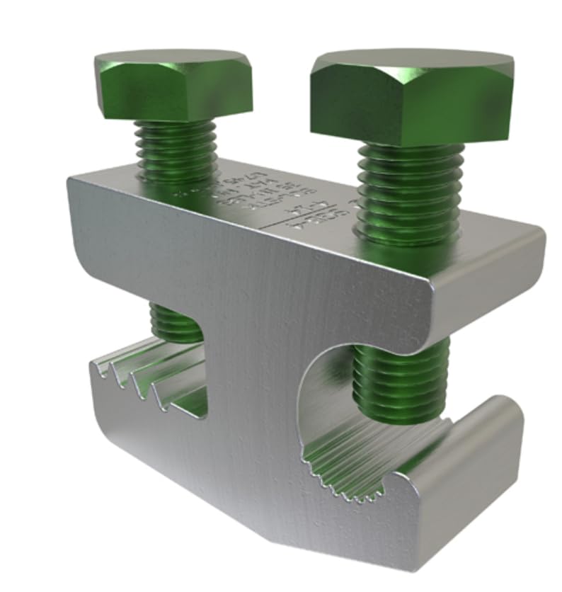 SGB-4 Aluminum Lay-in Ground Lug, Dual Rated, Tin Plated, Conductor Range 4-14, UL CSA Certified, 10 Pack