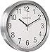 Adalene Modern Wall Clock Decorative - Automatically Sets Itself - Vintage Metal 10 Inch Large Wall Clocks Battery Operated for Office, Bedroom, Bathroom, Living Room Decor, Kitchen, Outdoor (Quartz)