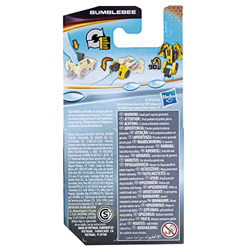 Image of Transformers EarthSpark 6cm Tacticon Bumblebee Figure Robot Toy for Kids Age 6+