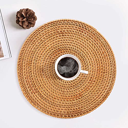 Sets de table en rotin tissés à la main tapis de table en osier - 6