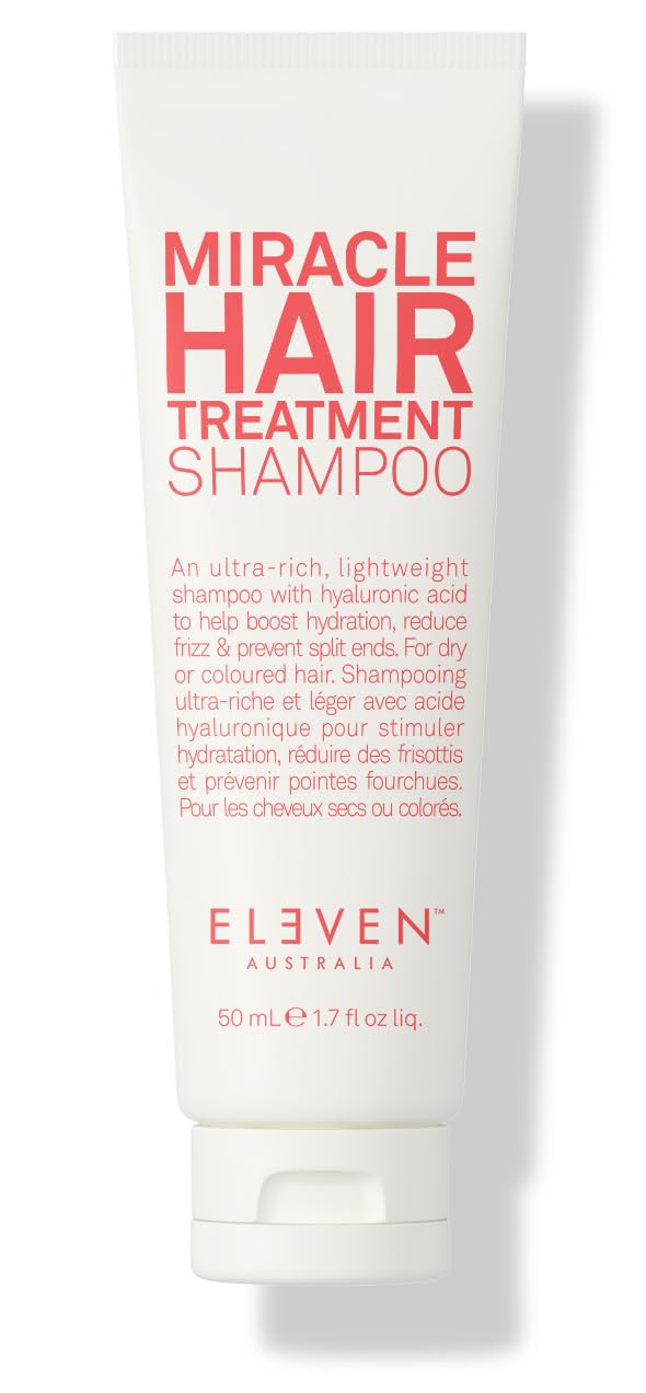 ELEVEN AUSTRALIAMiracle Hair Treatment Shampoo infused with Hyaluronic Acid to Help Boost Hydration, Reduce Frizz & Prevent Split Ends