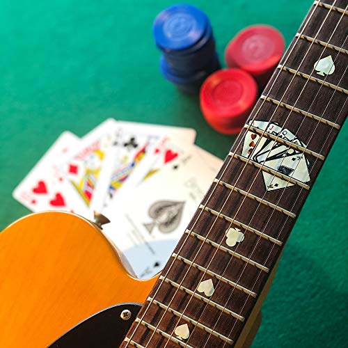 Image of Fretboard Markers Inlay Sticker Decals for Guitar - Playing Card - WP