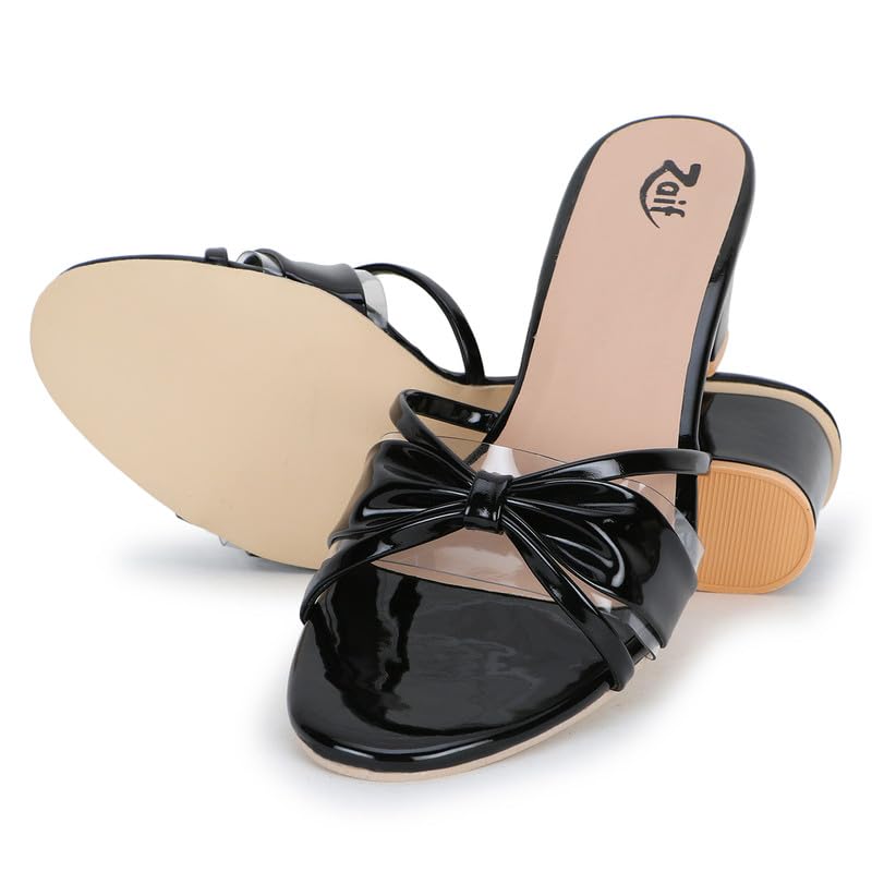 Image of ZAIF women fancy block heel footwear stylish sandal (73)