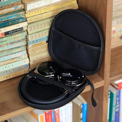 Image of M.G.R.J Portable Carrying Case Cover for Boat Nirvana Eutopia /Nirvana 751 ANC Bluetooth Headphones (Hard|EVA|Black)