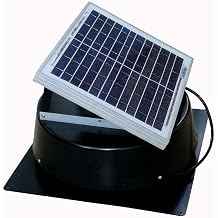 10W Solar Attic Exhaust Fan Roof Mounted Ventilator 660cfm