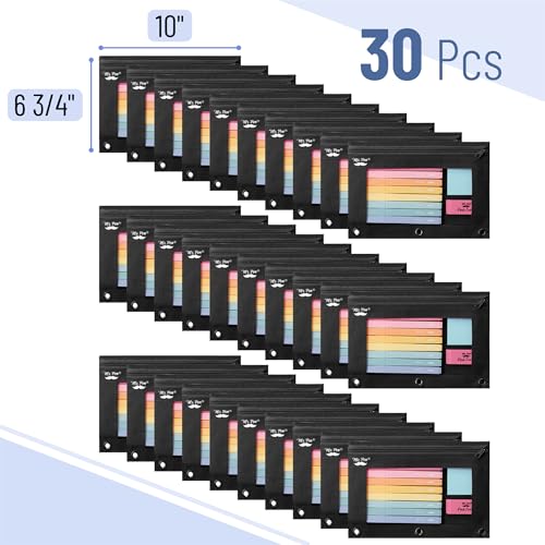 Image of Mr. Pen- Pencil Pouch for 3 Ring Binder, 30 Pack, 10 inchx6.75 inch, Smooth Zipper | Clear Window, Bulk Large Capacity Pencil Case with 3 Reinforced Grommets for School, Office, Supplies Storage | Clear Window, Bulk Large Capacity Pencil Case with 3 Reinforced Grommets for School, Office, Supplies Storage
